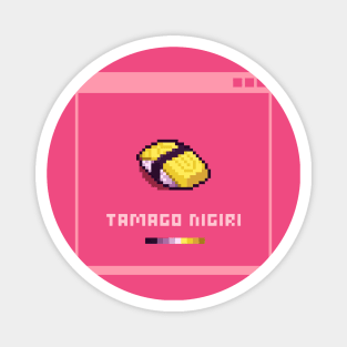 Tamago Nigiri By Kian Pixel Magnet